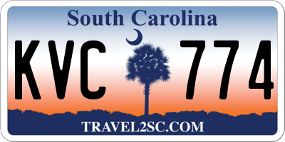 SC license plate KVC774