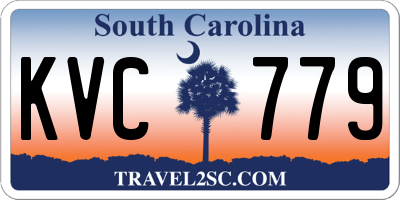 SC license plate KVC779