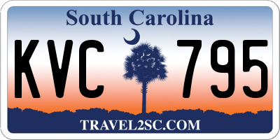 SC license plate KVC795