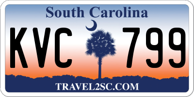 SC license plate KVC799