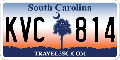 SC license plate KVC814