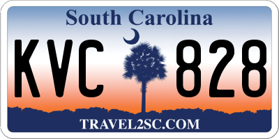 SC license plate KVC828