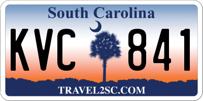 SC license plate KVC841