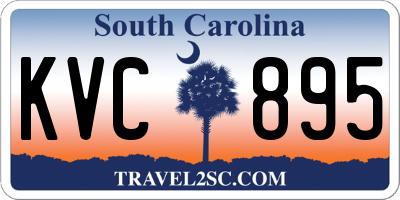 SC license plate KVC895