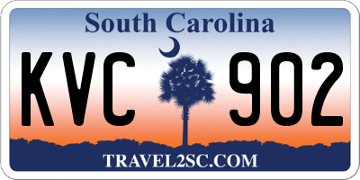 SC license plate KVC902