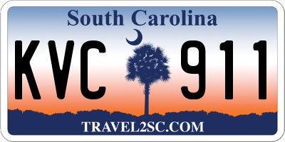 SC license plate KVC911