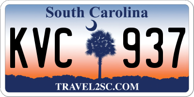 SC license plate KVC937