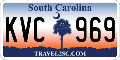 SC license plate KVC969