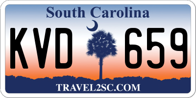 SC license plate KVD659