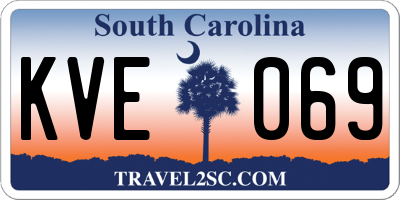 SC license plate KVE069