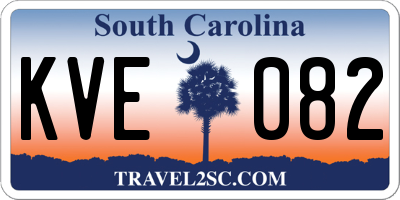 SC license plate KVE082