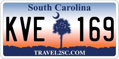SC license plate KVE169