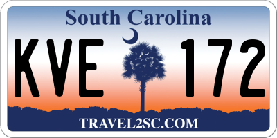 SC license plate KVE172