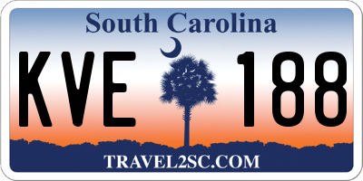 SC license plate KVE188
