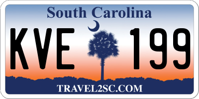 SC license plate KVE199