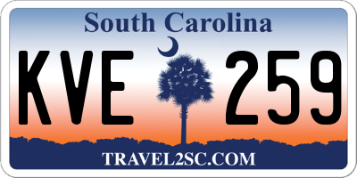 SC license plate KVE259