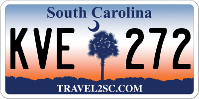 SC license plate KVE272