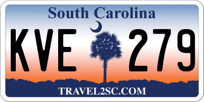 SC license plate KVE279