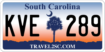 SC license plate KVE289