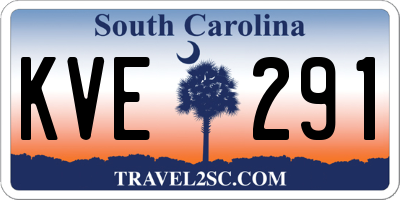 SC license plate KVE291