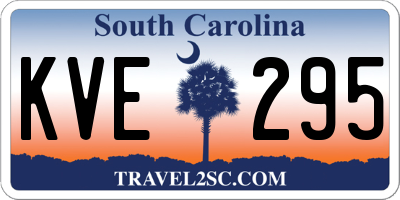 SC license plate KVE295