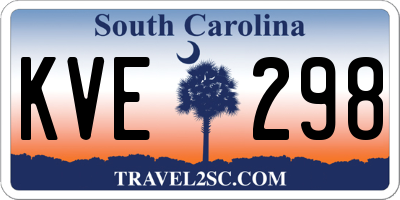 SC license plate KVE298