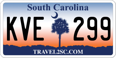 SC license plate KVE299