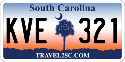 SC license plate KVE321