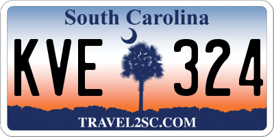 SC license plate KVE324