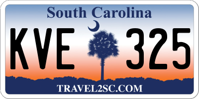 SC license plate KVE325