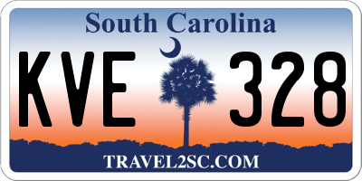 SC license plate KVE328
