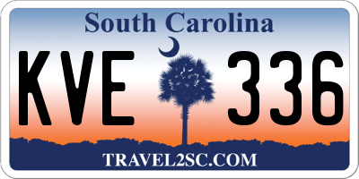 SC license plate KVE336
