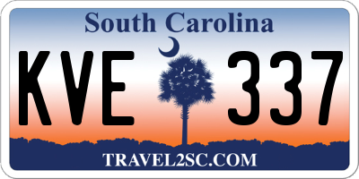 SC license plate KVE337