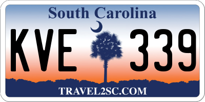 SC license plate KVE339