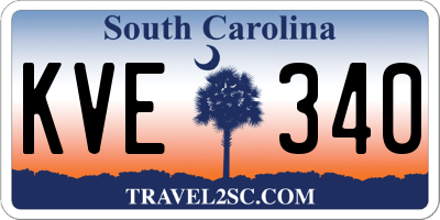 SC license plate KVE340