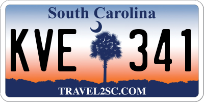 SC license plate KVE341