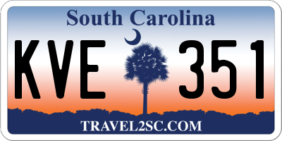SC license plate KVE351