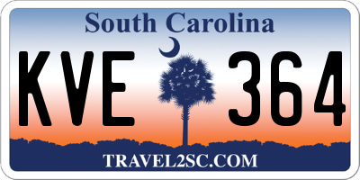 SC license plate KVE364