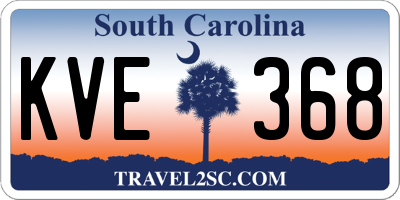 SC license plate KVE368
