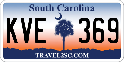 SC license plate KVE369