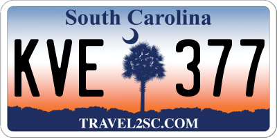 SC license plate KVE377