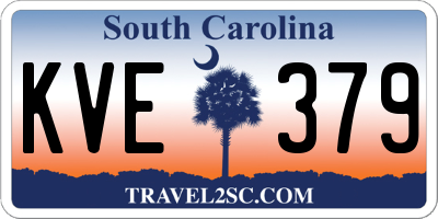 SC license plate KVE379