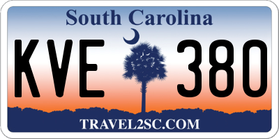 SC license plate KVE380