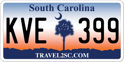 SC license plate KVE399