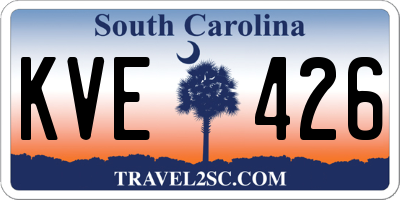 SC license plate KVE426