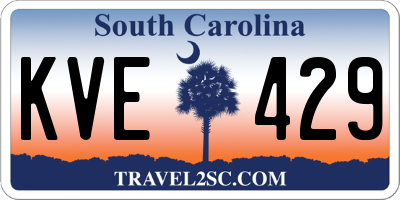 SC license plate KVE429