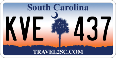 SC license plate KVE437