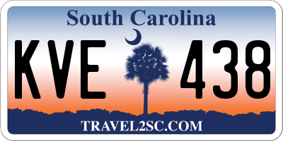SC license plate KVE438