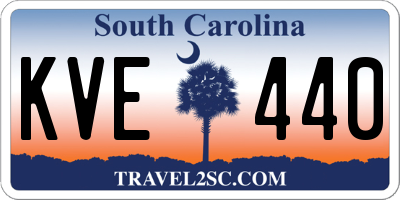 SC license plate KVE440