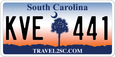 SC license plate KVE441